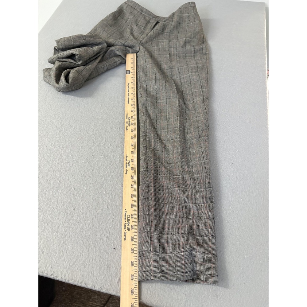 Banana Republic Pants Womens 6‎ Gray Plaid Straight Leg Dress Career Trousers